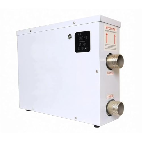 Riscaldatore Elettrico Scaldabagno per piscina, 11 kW 220 V, controllo della temperatura regolabile, pompa di calore per piscina fuori terra e interrata, termostato di riscaldamento