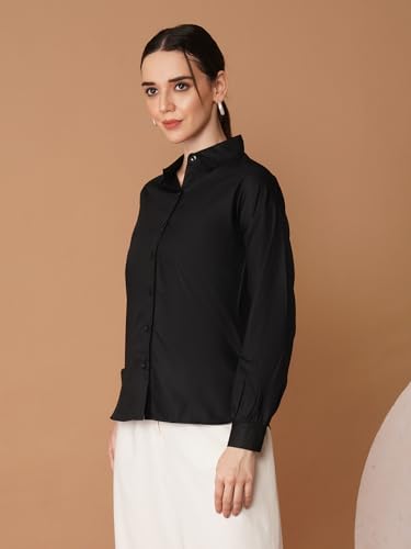 Image of OOMPH! Full Sleeve Stylish Western Drop Shoulder Shirts for Women Regular fit Shirts for Woman