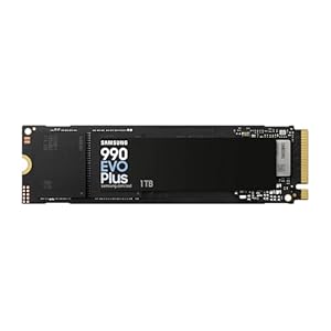 SAMSUNG 990 EVO Plus – SSD de 1TB, PCIe Gen 4×4 y 5×2 M.2 2280, velocidades de hasta 7250 MB/s, almacenamiento para PC/portátiles, tecnología HMB e Intelligent Turbowrite 2.0, (MZ-V9S1T0B/AM)