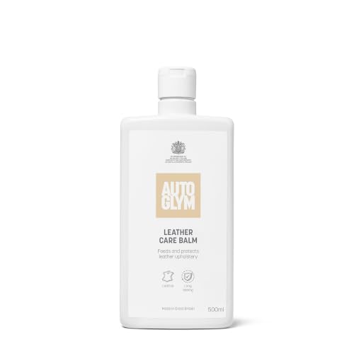 Autoglym Leather Care Balm, Nutre y Protege El Cuero Del Coche, 500 ml | Acondicionador para cuero de coche: nutre, hidrata y protege tapicería, asientos y revestimientos de cuero