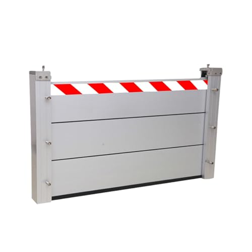 Flood Barrier,Flood Barriers for Home Exterior Doors,Reusable,Detachable Aluminum Alloy Protection, Garage Door,Multi-Scenario Universal(Rw-Stripes,60 * 60cm)