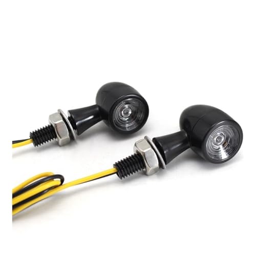 YTVPPKLGG luz intermitente led Accesorios Para Motocicleta, Luz LED De Intermitente, 8mm, Bala, Ámbar, Lámpara Led 12V