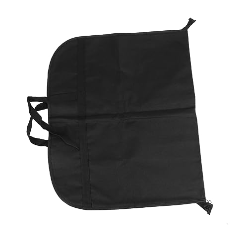 2pcs Portable Garment Bag for Travel Breathable Dress Cover for Suits and Gusseted Design for Storage Oxford Black