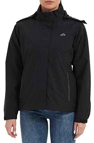  MOERDENG Women's Waterproof Rain Jacket for Hiking and Travel
| MOERDENG Hooded Lightweight Raincoat for Dry Outings an