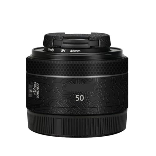 50 1.8 �J���������Y�X�e�b�J�[ �ɓK������Canon RF 50mm F1.8 STM �}�N���R�[�g���b�v�t�B���� �ی�r�j�[���f�J�[���X�L��(�֊s�u���b�N ����)