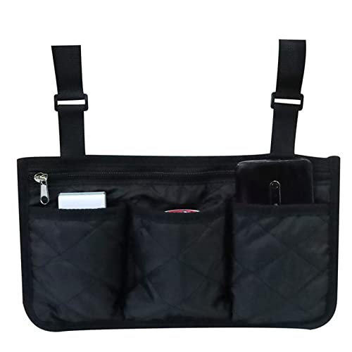 WOURRD Bolsas de almacenamiento para silla de ruedas que se adaptan a la mayoría de sillas de ruedas, andadores o rodillos