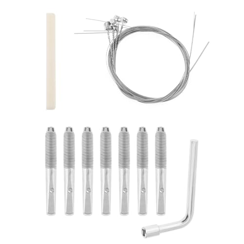 DIY Lyre Harp Kit, 7 String Musical Instrument, Basswood Body with Tuning Wrench and Accessories