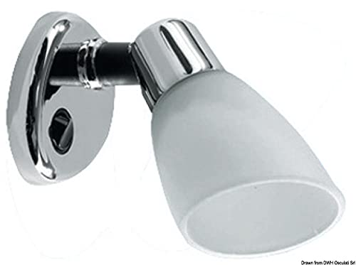 Applique murale Opal II Batsystem en ABS chromé pour éclairage intérieur