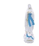 belle manufacture Statue Notre Dame de Lourdes. Cette Statue est posée sur Un Socle en Forme de Rocher, traversé par Un ruisseau. Taille 10 cm, expédié de Lourdes.