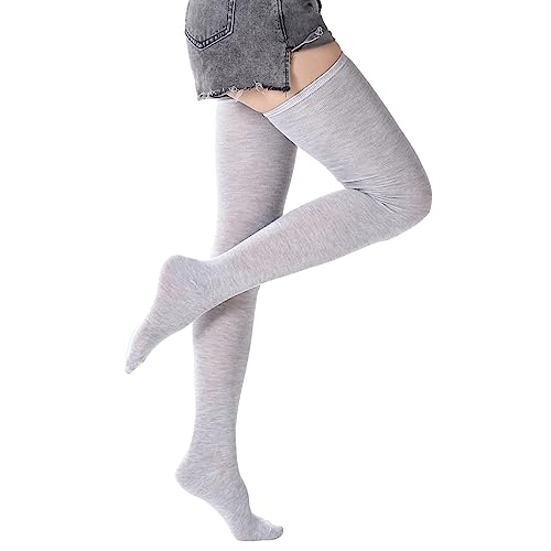 Image of DRESHOW Extra Long Thigh High Socks Striped Over Knee Socks for Women