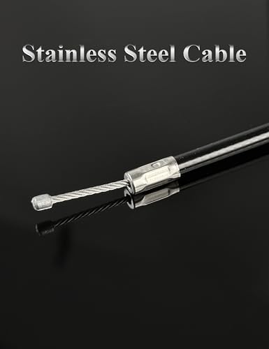 Image of YAMAKATO Stainless 50 Inch Mini Bike Throttle Cable for Predator 212 CT200U Baja MB165 196cc MB200 200 cc Heat Warrior MOTOVOX MBX10 MBX11 GX160 GX200 Pit Dirt Bike Parts (Pack of 2)