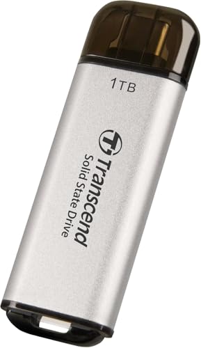 Image of Transcend 1TB ESD300 Portable SSD 1050MB /s Type C, Silver, Thumb Drive