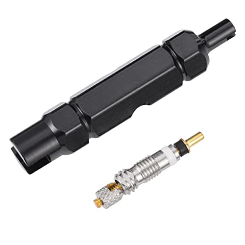 STOBAZA Core Remover Tool Kit Durable Tire Stem Core Removal Tool for Easy Repair of Bicycles and Vehicles Black Essential for Tire Maintenance and Repair