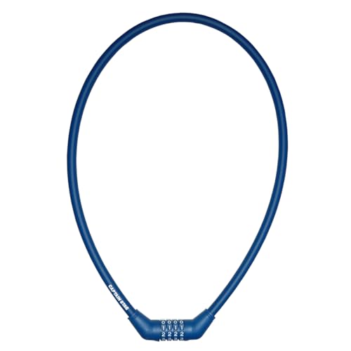 キャプテンスタッグ(CAPTAIN STAG) 自転車 鍵 ロック 4ダイヤルワイヤーロック ワイヤー長90cm/φ12mm/周長101cm 可変式ダイヤル ストレート ネイビー Y-4279