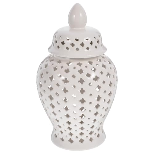 Vase en céramique blanche haut de gamme au design moderne