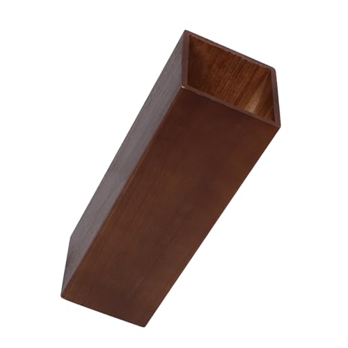 Porte-parapluie en bois rustique Healvian pour entrée de maison chic et bureau
