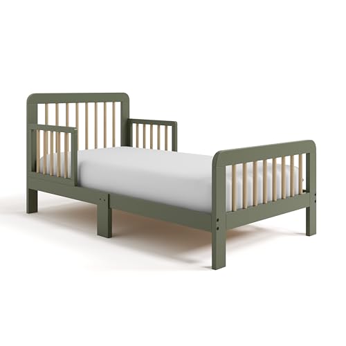 Image of Storkcraft Pasadena Toddler Bed, Olive & Driftwood