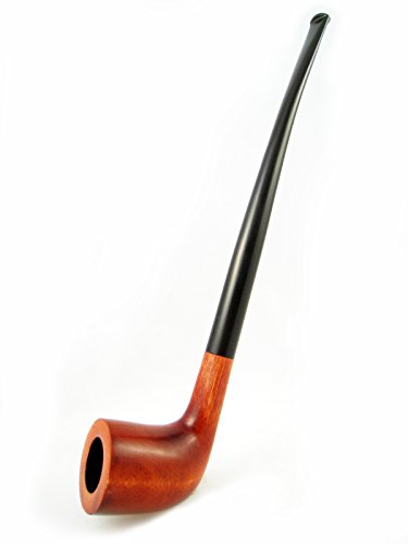 Fashion Pipes "LOTR"GANDALF Churchwarden Tobacco Smoking Pipe of Pear Root (Red)