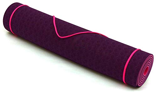 Fitem Tapis de Yoga/Gym Eco Natura TPE 183 x 61 x 0,6 cm ou 1 cm - Eco-Conscience & Hygiénique