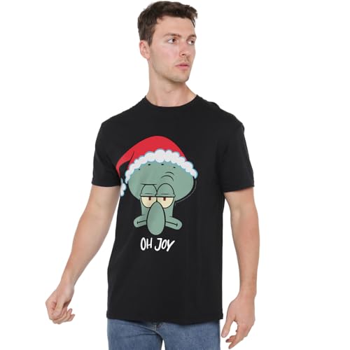 Spongebob Squarepants Squidward Christmas Joy T-Shirt Mixte : fini le pull qui gratte