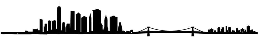 The lineThe Line - New York V2 - Wall Decoration Silhouette - Skyline - 50 cm - Black
