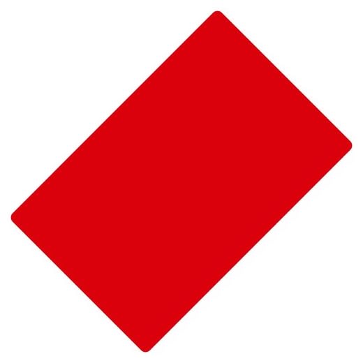Trademark Poker Size Cut Card (Red)
