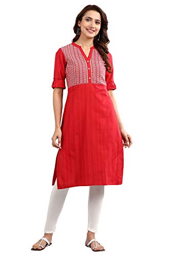 Image of Aurelia Women's Cotton Straight Kurta