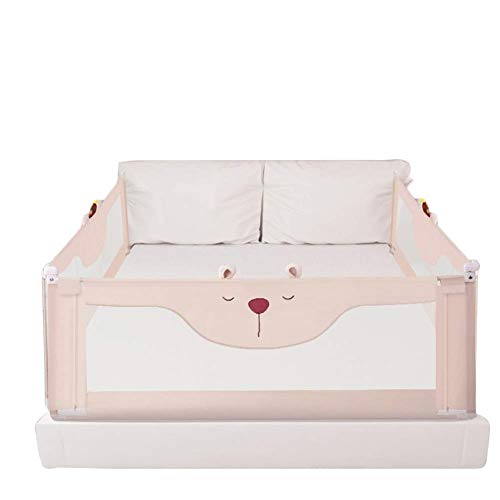 WJHCDDA Barandillas para Camas Barra De Seguridad for Niños Barra Lateral, Barandilla De La Cama De Seguridad, Guardia De Riel for Niños Pequeños Altura Ajustable 3 for 3 Lados