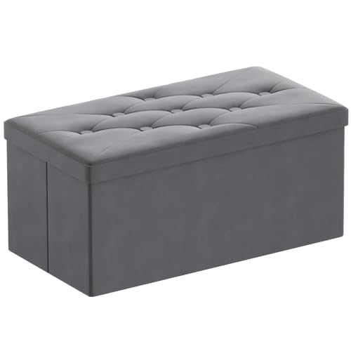 【Ampio Spazio di Archiviazione】Questa panca contenitore misura 80x40x40 cm e offre un generoso volume di 80 litri, ideale per giocattoli, scarpe, vestiti e molto altro. Il coperchio removibile permette un accesso rapido agli oggetti.
