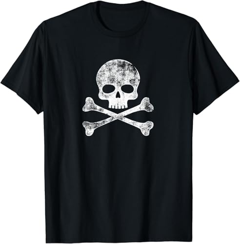 New Limited Skull & Crossbones Skeleton Jolly Roger T-Shirt