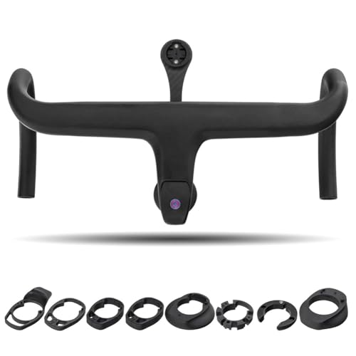 Cetfuro Manillar de Carretera de Carbono Integrado para Volante de Bicicleta (440X120 mm)
