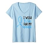 Mujer Me pongo azul para mi apoyo de concienciación sobre el...