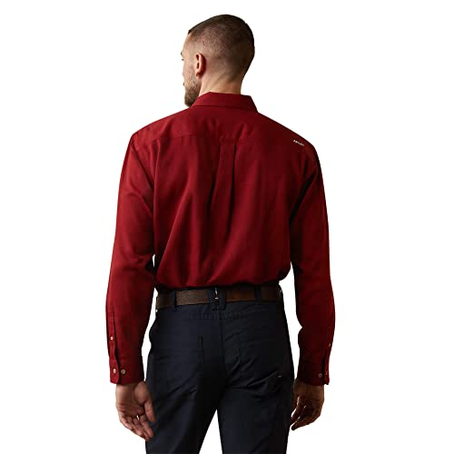 ARIAT Men's FR Air Inherent Work Shirt, Red Heather, Size Large by ARIAT - Image 2