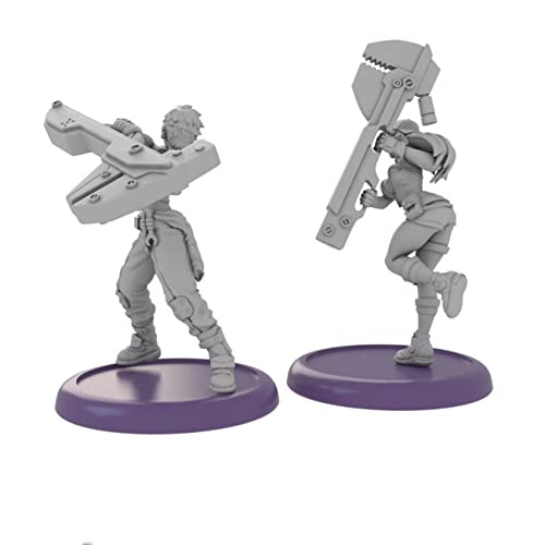 Kit de figuras modelo resina 30mm, 2 piezas sin armar miniatura 2