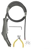 Gdfnmogo Dampfreinigerschlauch mit Steuergriff, 4.322-048.3 Ersatz für SC1/SC2/SC3/SC4/SC 2500, grau, dauerhaftes flexibles Design (1 Set x Dampfschlauch)