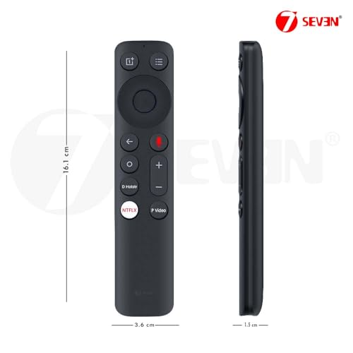 Image of 7SEVEN Compatible with Oneplus Tv Remote Control Suitable for Y Y1s Pro Series FHD UHD QLED 1+ Android Television one Plus tv Remote Control Ver-3 with Bluetooth Voice Command - Pairing Must !
