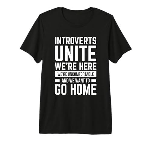 Introverts Unite - Funny Anti Social Gift Premium Tri-Blend T-Shirt