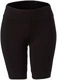 Jockey Women's 9'' Bike Short with Wide Waistband, Deep Black, Large