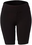 Jockey Womens 9'' Bike with Wide Waistband Casual Shorts, Deep Black, Medium US