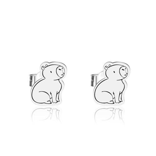 OKEYCH Capybara Lover Gift Stud Earrings - Capybara Merch