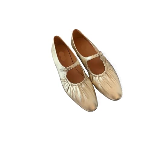 Womens Sandals Round pointed toe strap retro ballet Mary Jane shoes for women