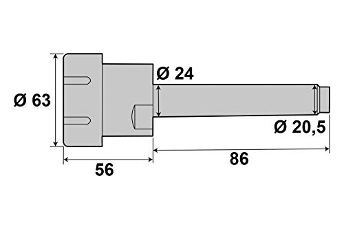 Foto von PAULIMOT Präzisions-Spannzangenfutter MK3/M12 für ER40