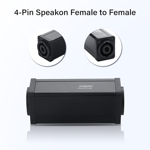 Conector Speakon Audio 4 Pin NL4FC Hembra a Hembra miniatura 2