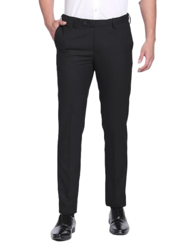 Image of Men's Slim Fit Formal Trousers | Office & Business Wear Pants For Men