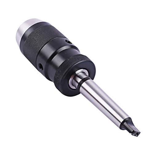 Hemobllo Adattatore autobloccante con adattatore per trapano mandrino mini mandrino autoserrante per trapano 1/32'-5/8' punta per trapano a mano per trapano - MT2-B16 (nero)