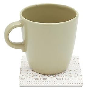 Juvale Set of 6 White Wooden Coasters with Holder for Drinks, Coffee Table, and Floral Farmhouse Decor (3.8 Inches) Juvale Set of 6 White Wooden Coasters with Holder for Drinks Coffee Table and Floral Farmhouse Decor 38 Inches