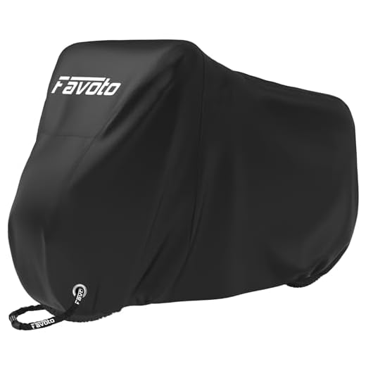 Favoto Bike Cover Waterproof Outdoor - Bicycle Covers for 1 or 2 Bikes Outside Storage Rain Dust Sun Wind Proof with Lock Hole Storage Bag for Ebike Mountain Road Electric Bike
