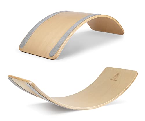 Ehrenkind® Balance Board XL aus nachhaltigem Buchen Holz | Balance Board Kinder | Balancierbrett | Montessori | Wackelbrett für...