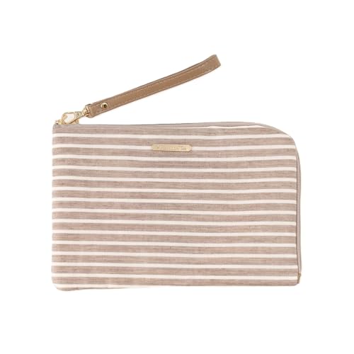 [ アフタヌーンティー リビング ] AfternoonTea LIVING 母子手帳ケース HX26 ボーダースリム母子手帳ポーチ ベージュ