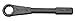 Martin 1819 Forged Alloy Steel 3-7/8" Opening Straight Pattern Striking Face Box Wrench, 12 Points Standard, 14-1/2" Overall Length, Industrial Black Finish